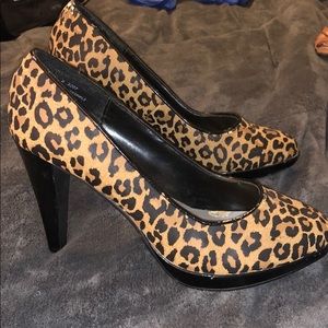 Leopard print heels